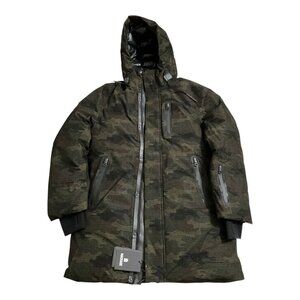 Mackage Chano-N Green Camo Down Jacket Mens Size 38 (M) NWT $990 MSRP
